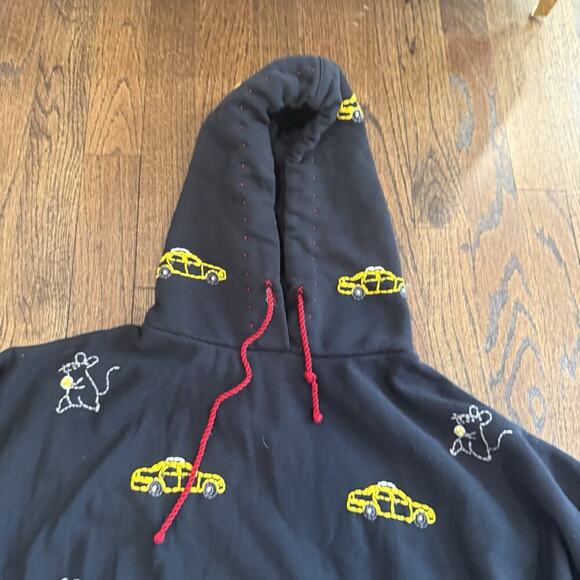 ONE432 HOODIE 33 Rat Race Hand Stich Handmade Streetwear Size Large 1908 - Picture 8 of 13